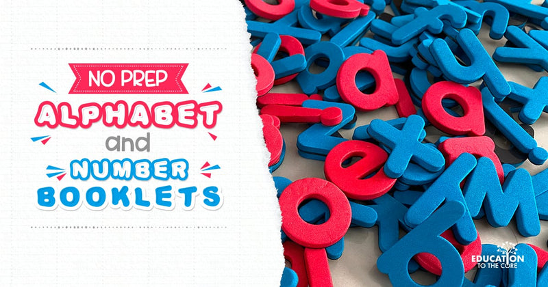 No Prep Alphabet and Number Booklets