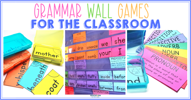 Grammar Wall Games for the Classroom