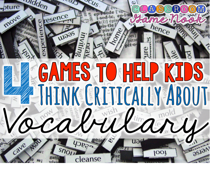 4 Games to Help Kids Think Critically about Vocabulary