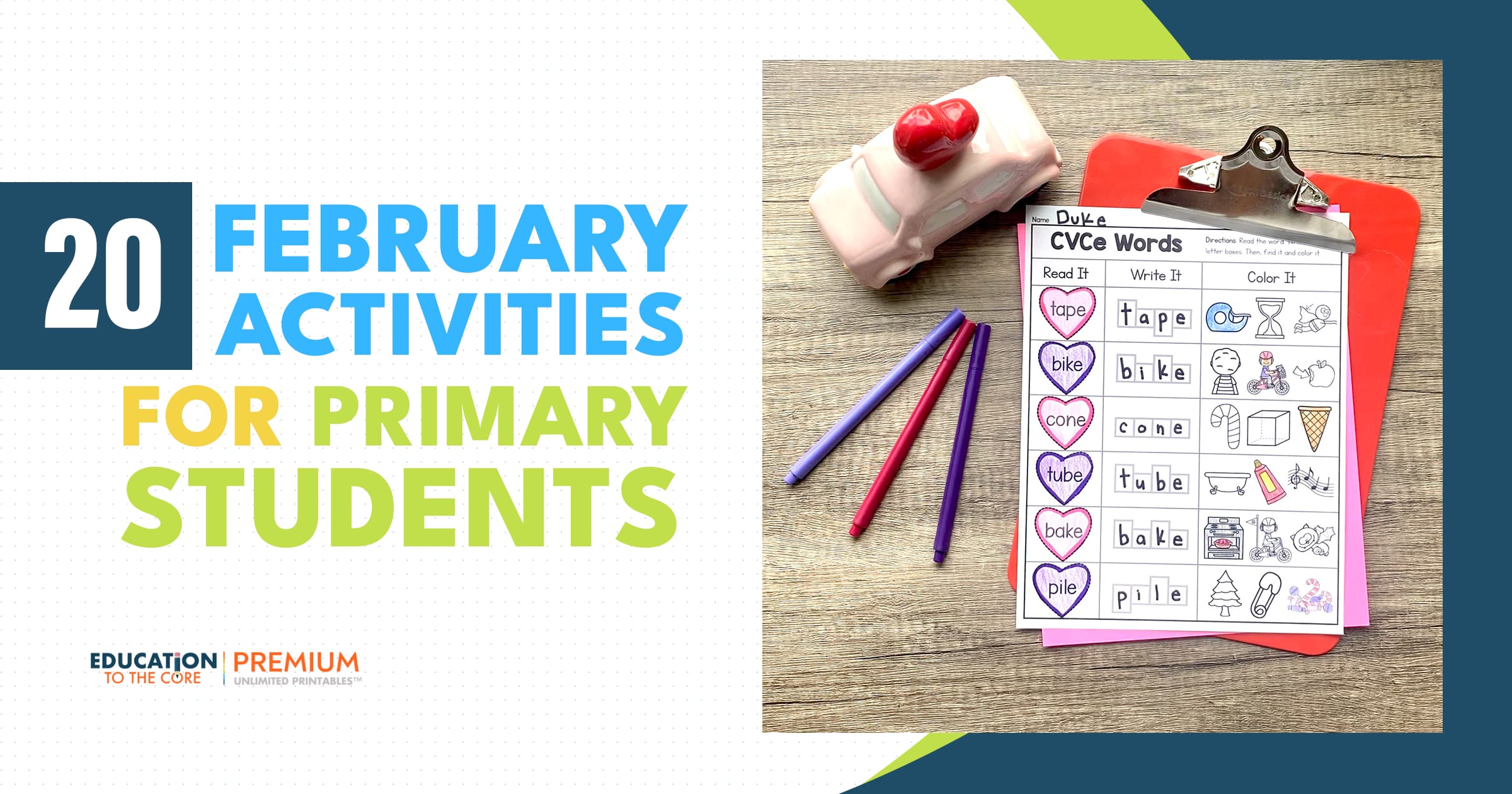 20 February Activities for Primary Students