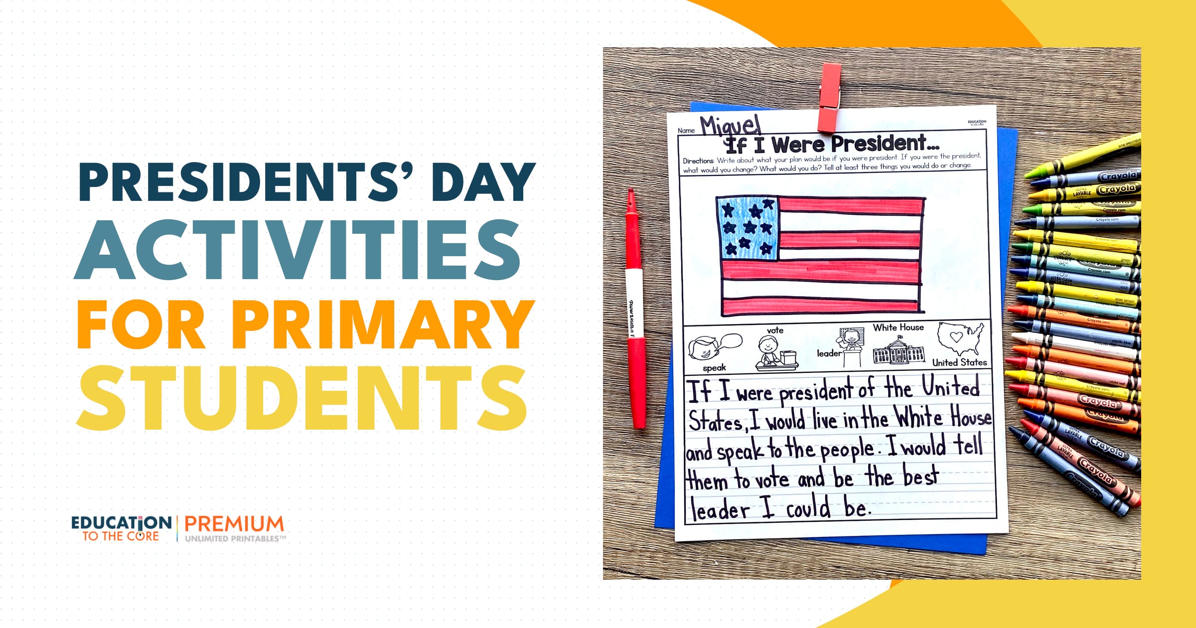 Presidents' Day Activities for Primary Students