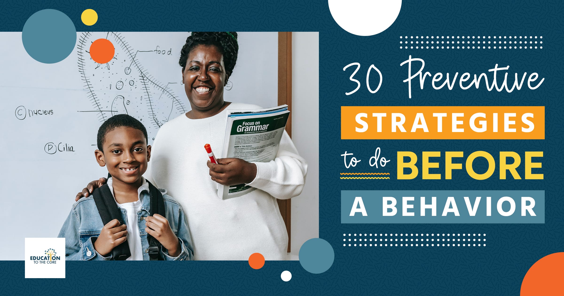 30 Preventive Strategies To Do Before A Behavior | Education to the Core