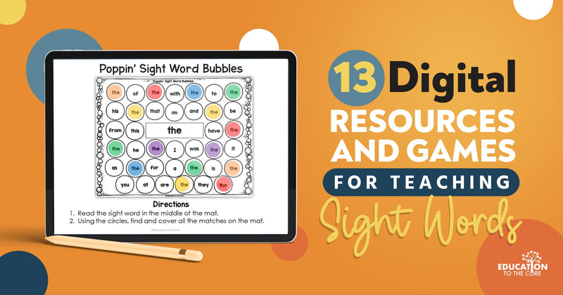 13 Digital Resources and Games for Sight Words