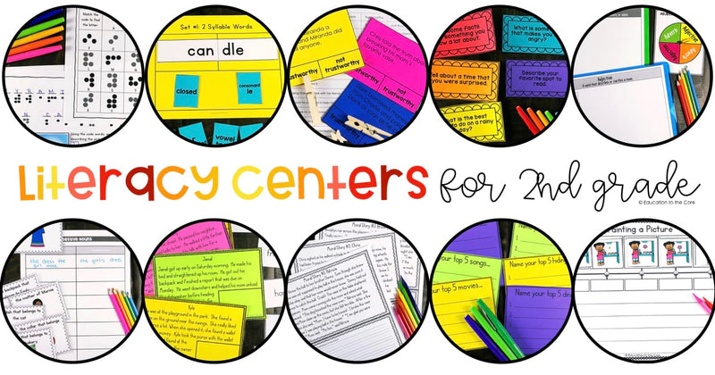 February Literacy Centers for 2nd Grade