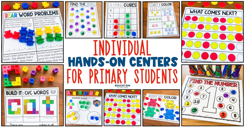 Individual Hands-On Centers for Primary Students