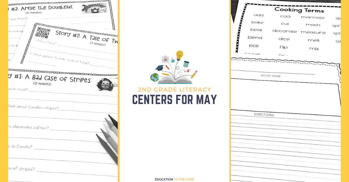 May Literacy Centers for 2nd Grade