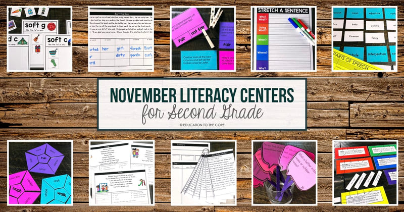 10 November Centers for 2nd Grade