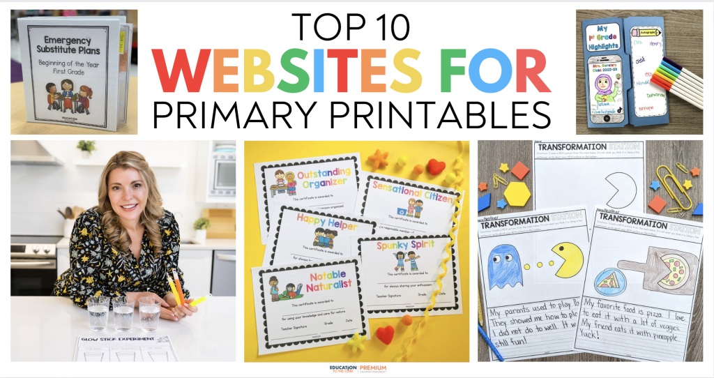 Top 10 Teacher Websites for Worksheets and Printables