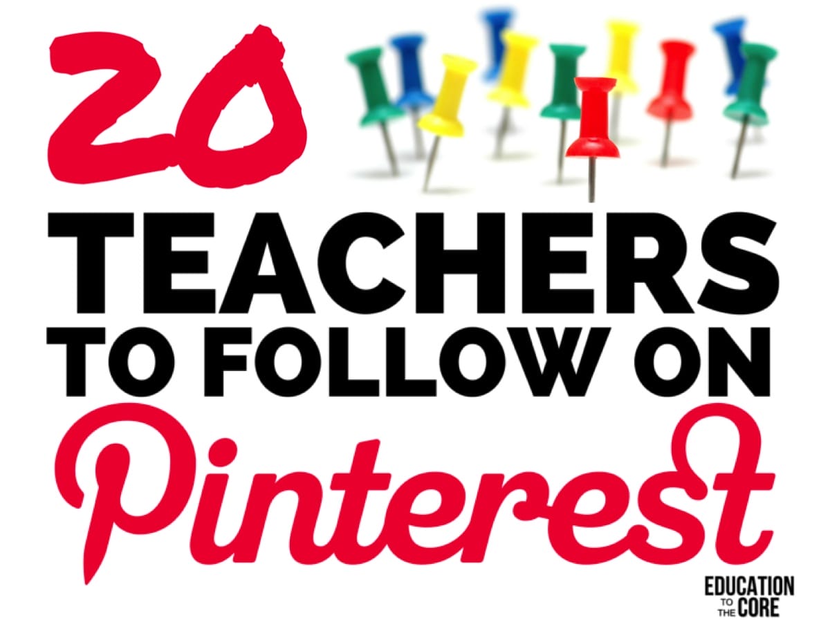 20 Teachers to Follow on Pinterest