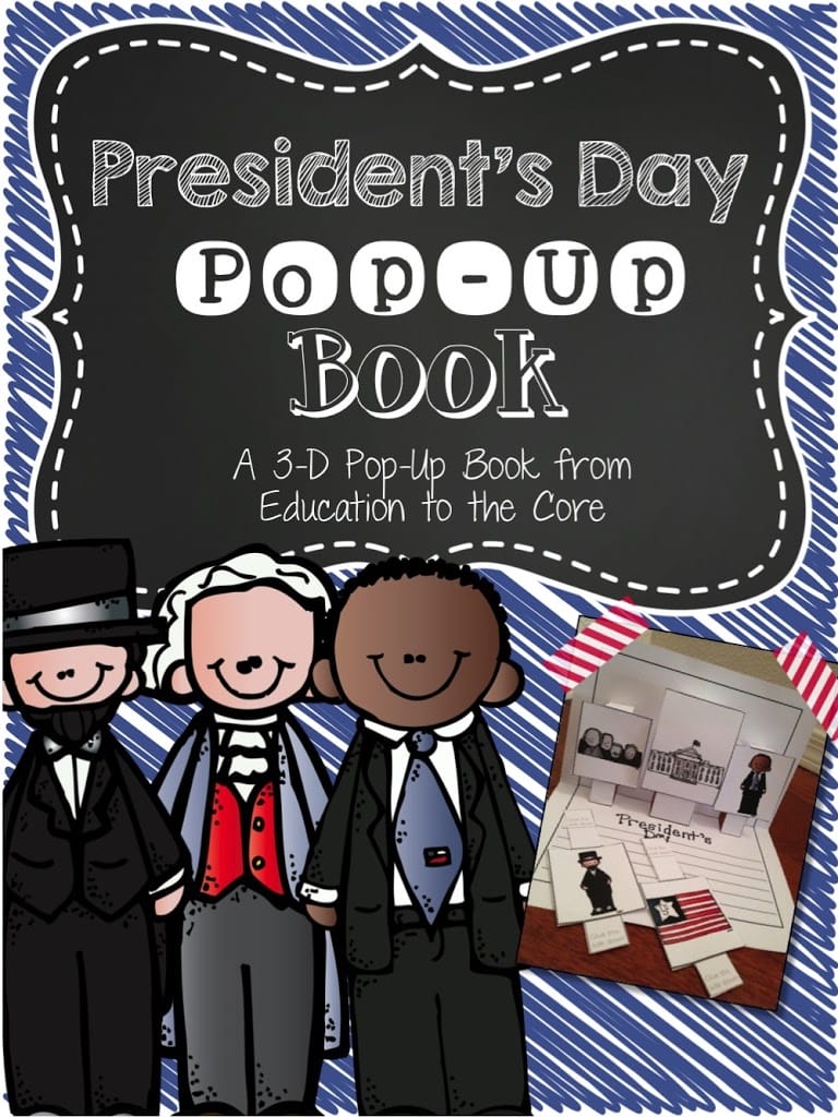 Presidents Day Pop-Up Books and Freebie!