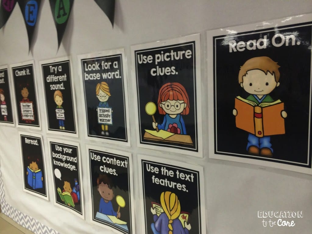 Reading Strategies Posters and a FREEBIE!