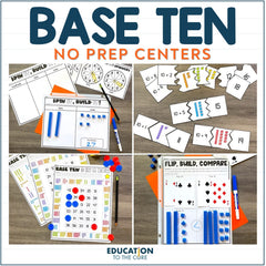 Base Ten No Prep Math Centers