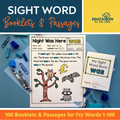 100 Sight Word Booklets for Fry Words 1-100
