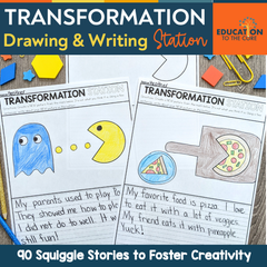 Transformation Drawing & Writing Station: 90 Squiggle Stories