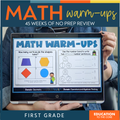 No Prep Math Warm-Ups for 1st Grade