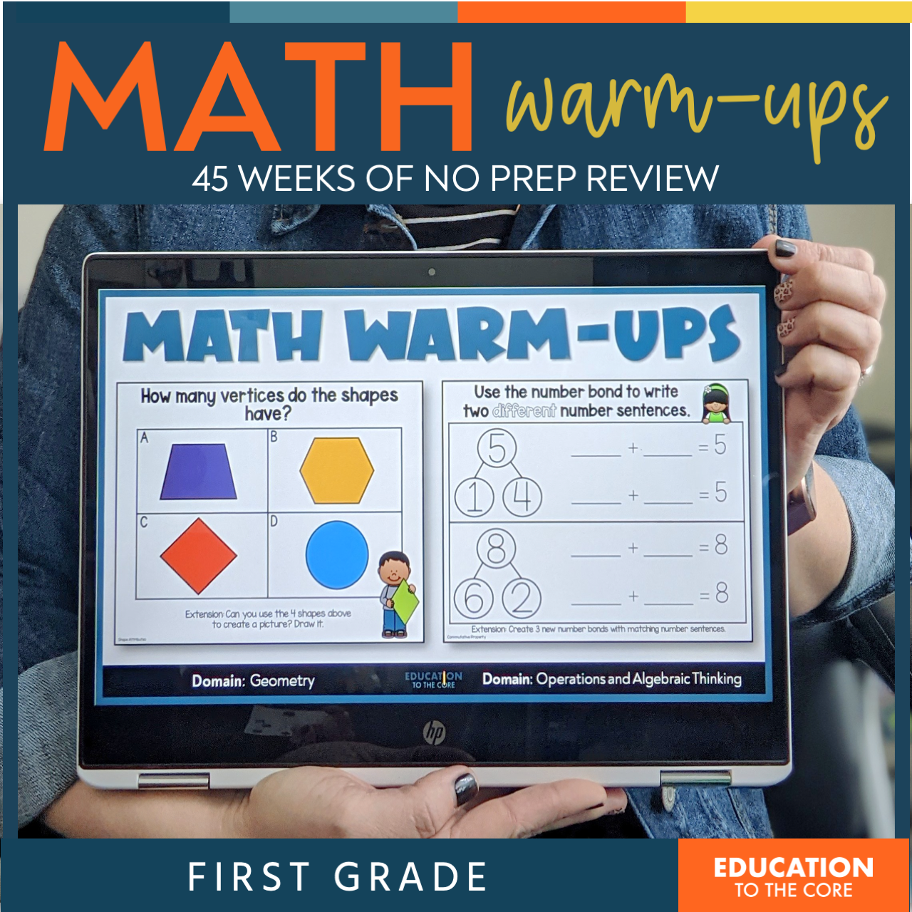 No Prep Math Warm-Ups for 1st Grade