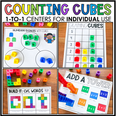 Counting Cubes No Prep Centers