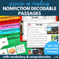 Science of Reading Non-Fiction Decodable Passages Bundle