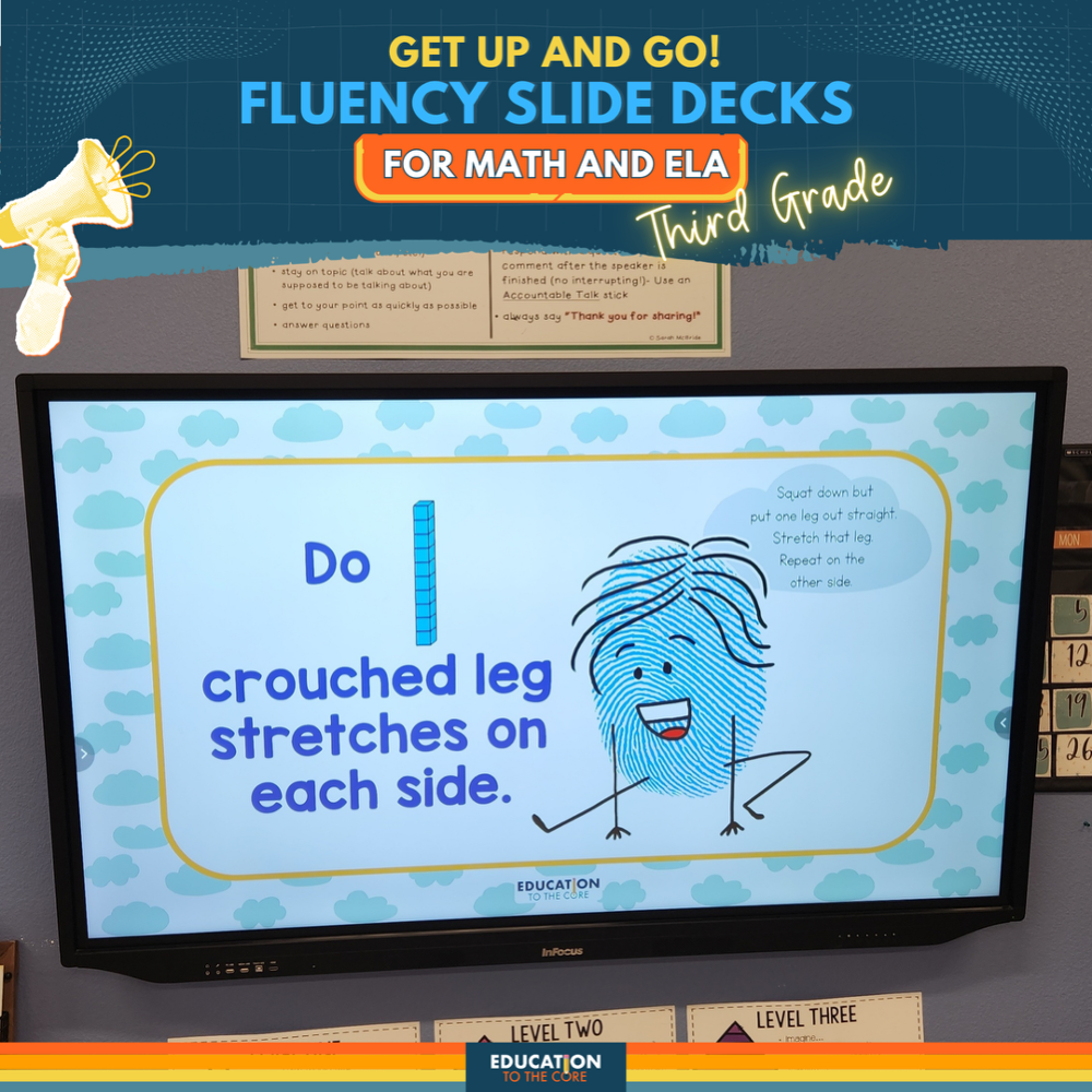 Brain Breaks Slides for 3rd Grade