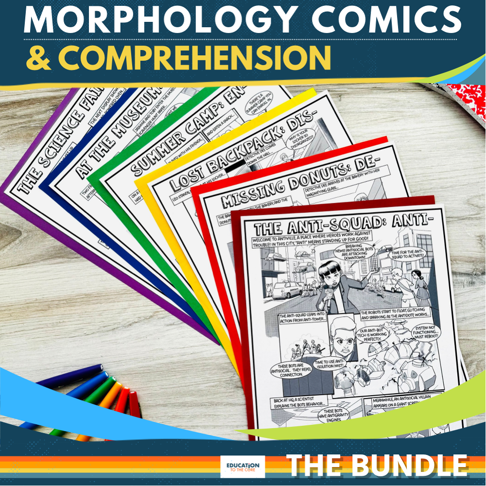 Morphology Comics & Comprehension Bundle