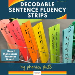 Decodable Sentence Fluency Strips