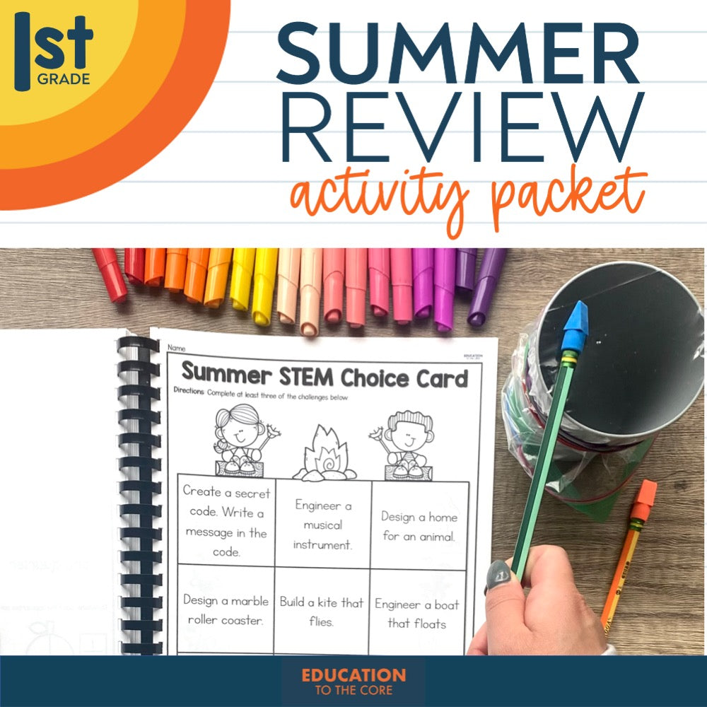 1st Grade Summer Review Packet