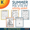 Kindergarten Summer Review Packet