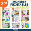 3rd Grade Monthly No Prep Printables Year-Long Bundle