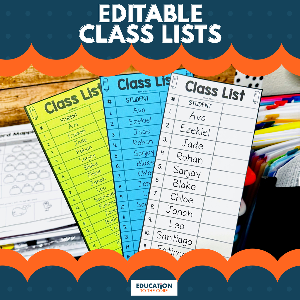 Editable Class Lists