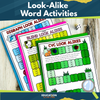 Look-Alike Word Game Boards