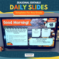 Editable Daily Slides Templates for ANY Grade