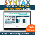 Syntax [Grammar] Digital Interactive Teaching Slides for K/1