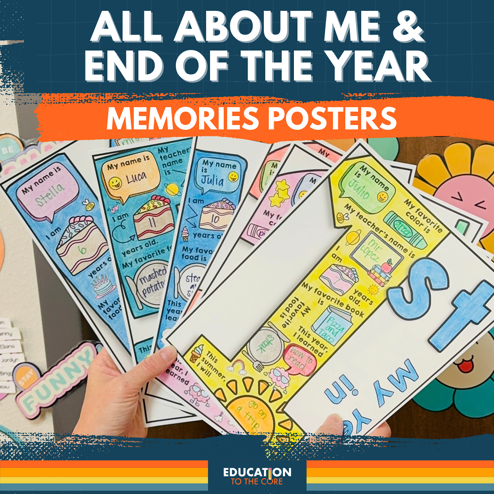 End of Year Memory Posters