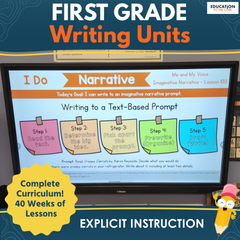 Explicit Instruction Writing Units for the Entire Year - Grade 1