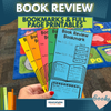 Book Review Bookmarks and Printables Bundle