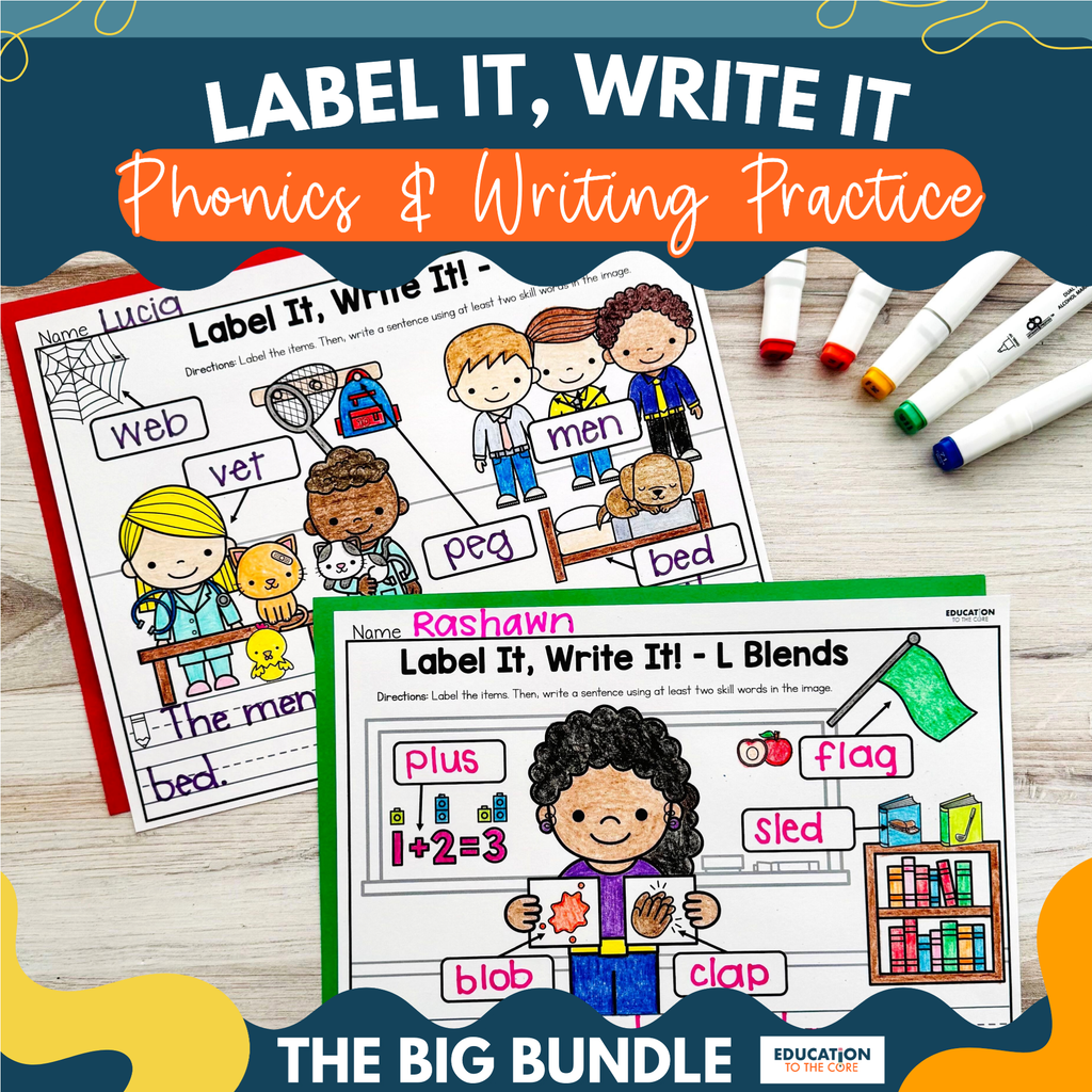 Label It, Write It Phonics and Writing Practice