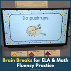 Brain Breaks Slides for Kindergarten