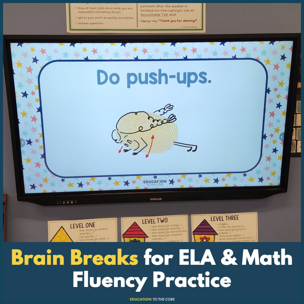 Brain Breaks Slides for Kindergarten