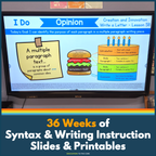 Explicit Instruction Writing Units for the Entire Year - Grade 3