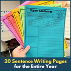 Super Sentences: Themed Sentence Writing Practice