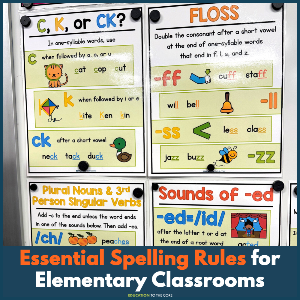 Phonics Spelling Rules Posters & Notebooks