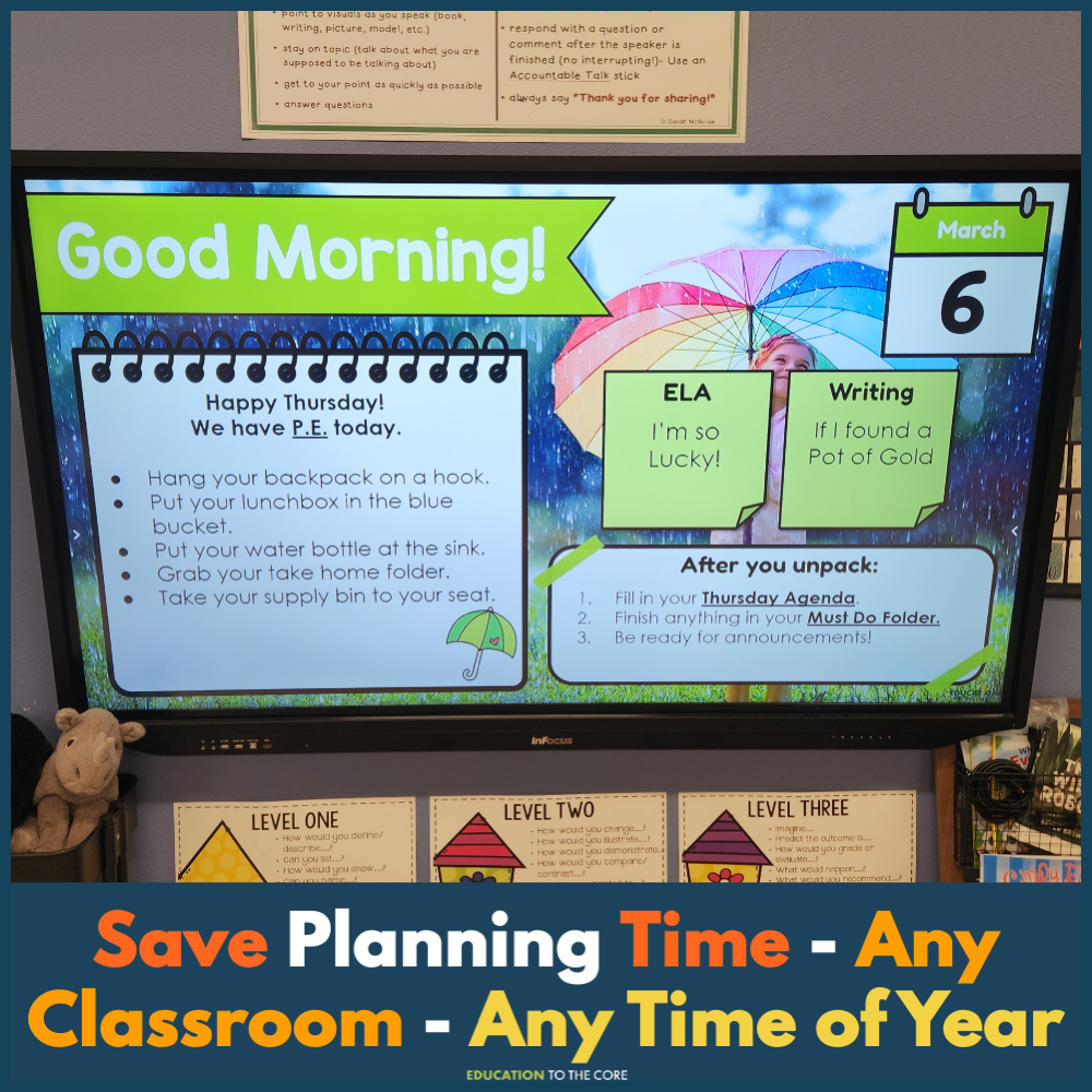Editable Daily Slides Templates for ANY Grade