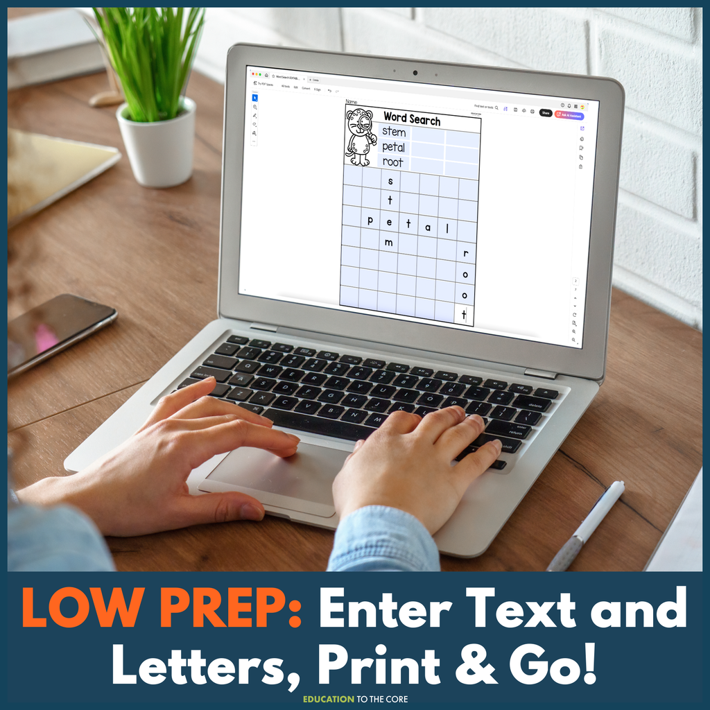 Editable Word Search