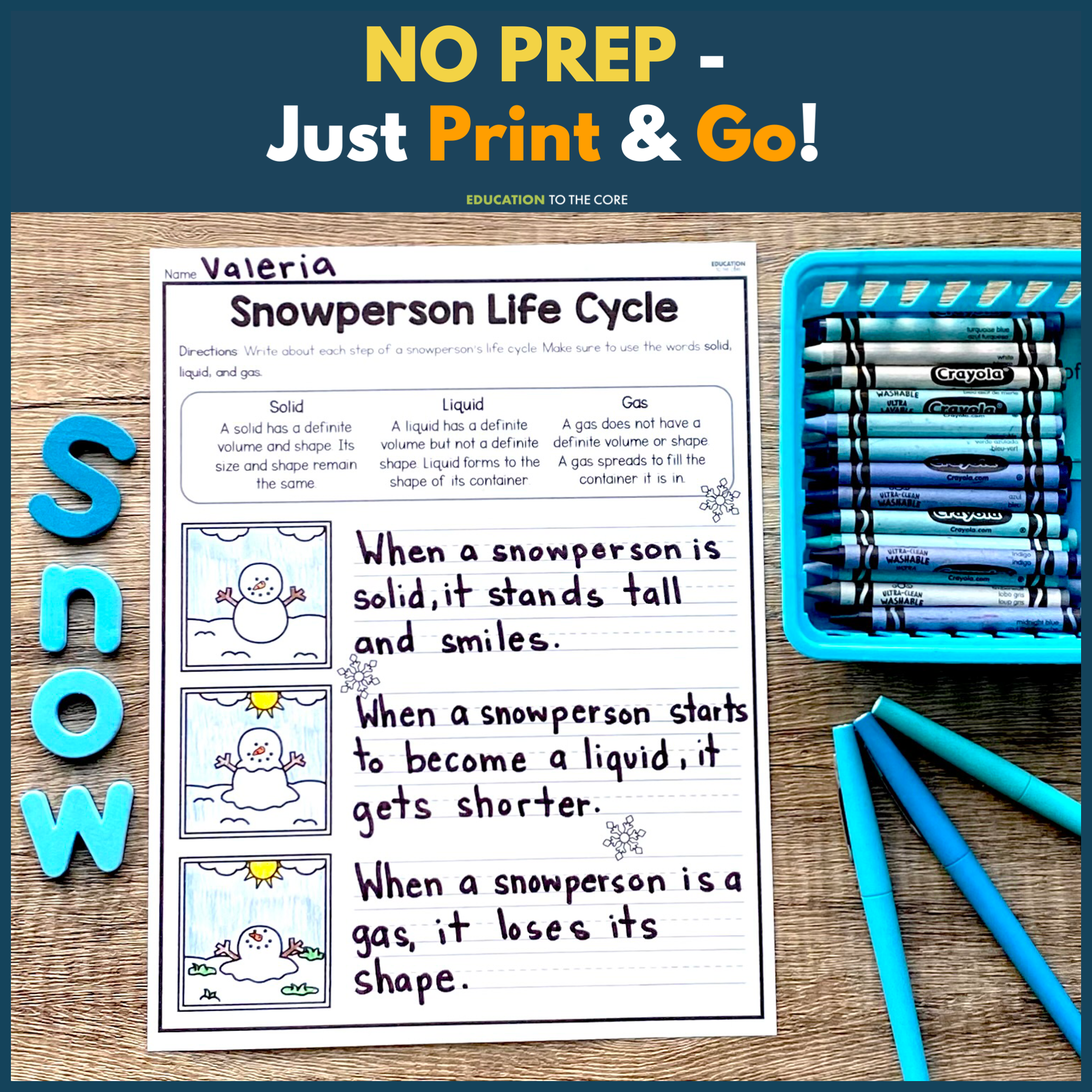 2nd Grade Monthly No Prep Printables Year-Long Bundle