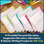 No Prep Writing Prompts with Self-Check Editing