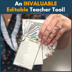 Editable Lanyard Cards for Teachers or Subs