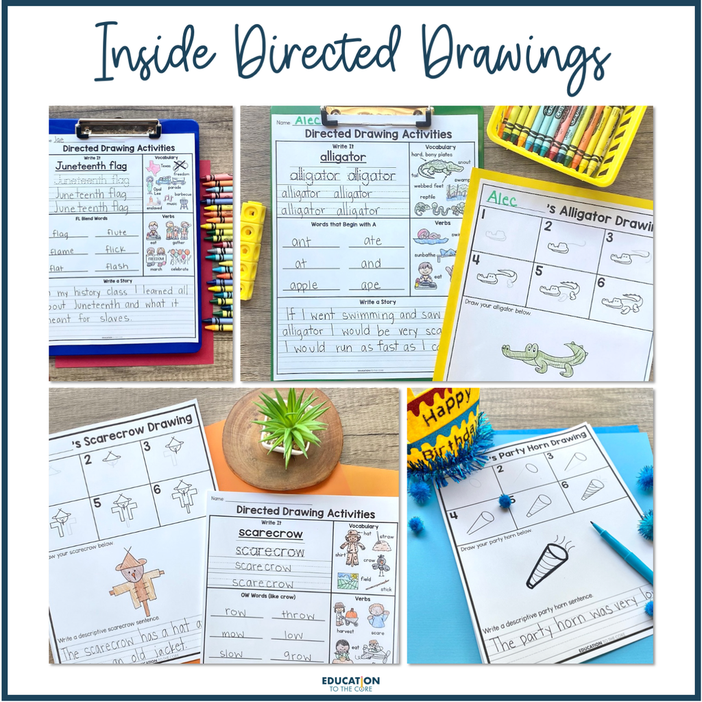 Direct Rule Drawing Example 100 Directed Drawings Bundle, Volume 2 | Education to the Core