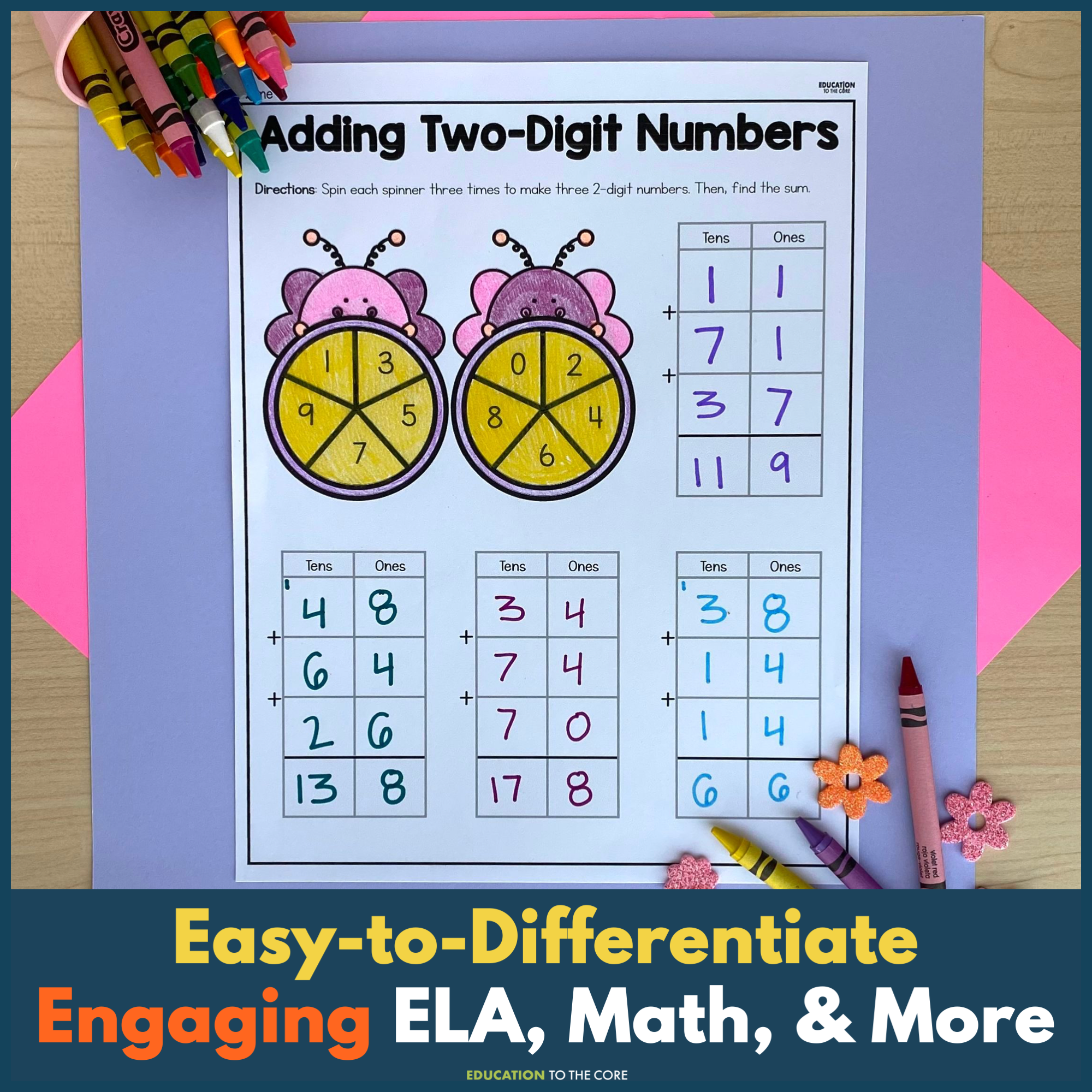 2nd Grade Monthly No Prep Printables Year-Long Bundle