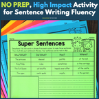 Super Sentences: Themed Sentence Writing Practice