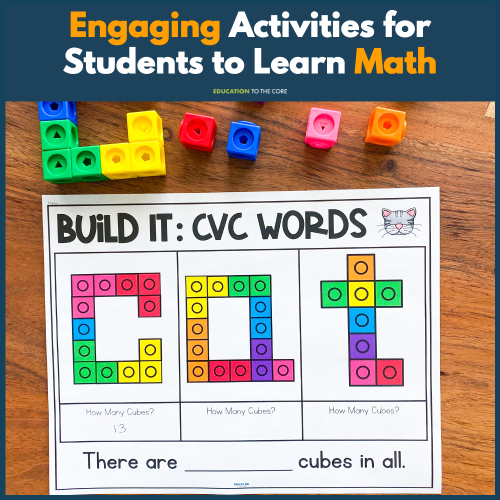 4 Math Counting Cubes Counting Cubes 1-1 Centers | Education to the Core